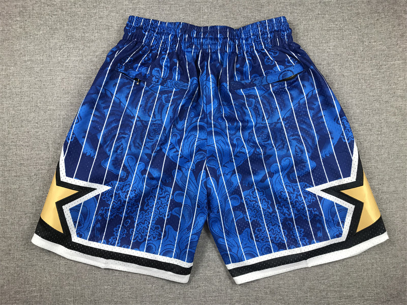 Men's Orlando Magic Tiger Year Limited Edition Blue Basketball Shorts