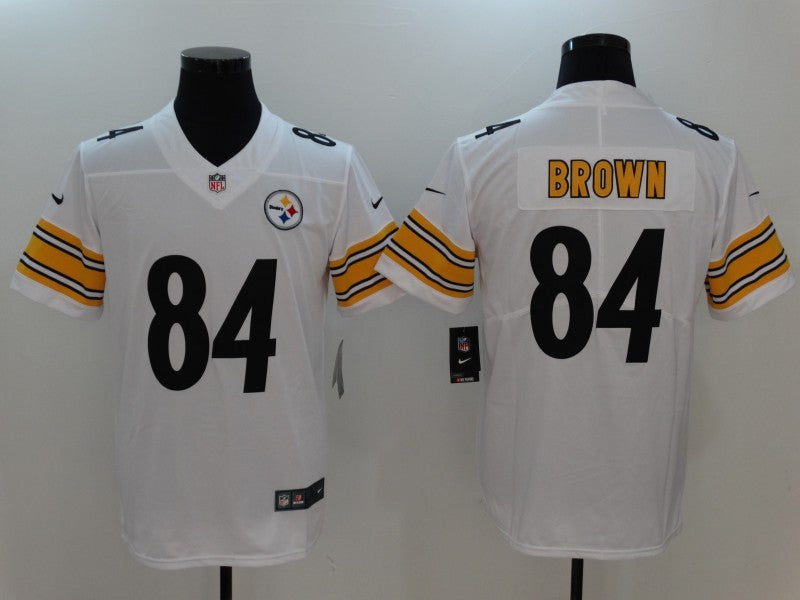 Men's Pittsburgh Steelers Antonio Brown White Game Jersey