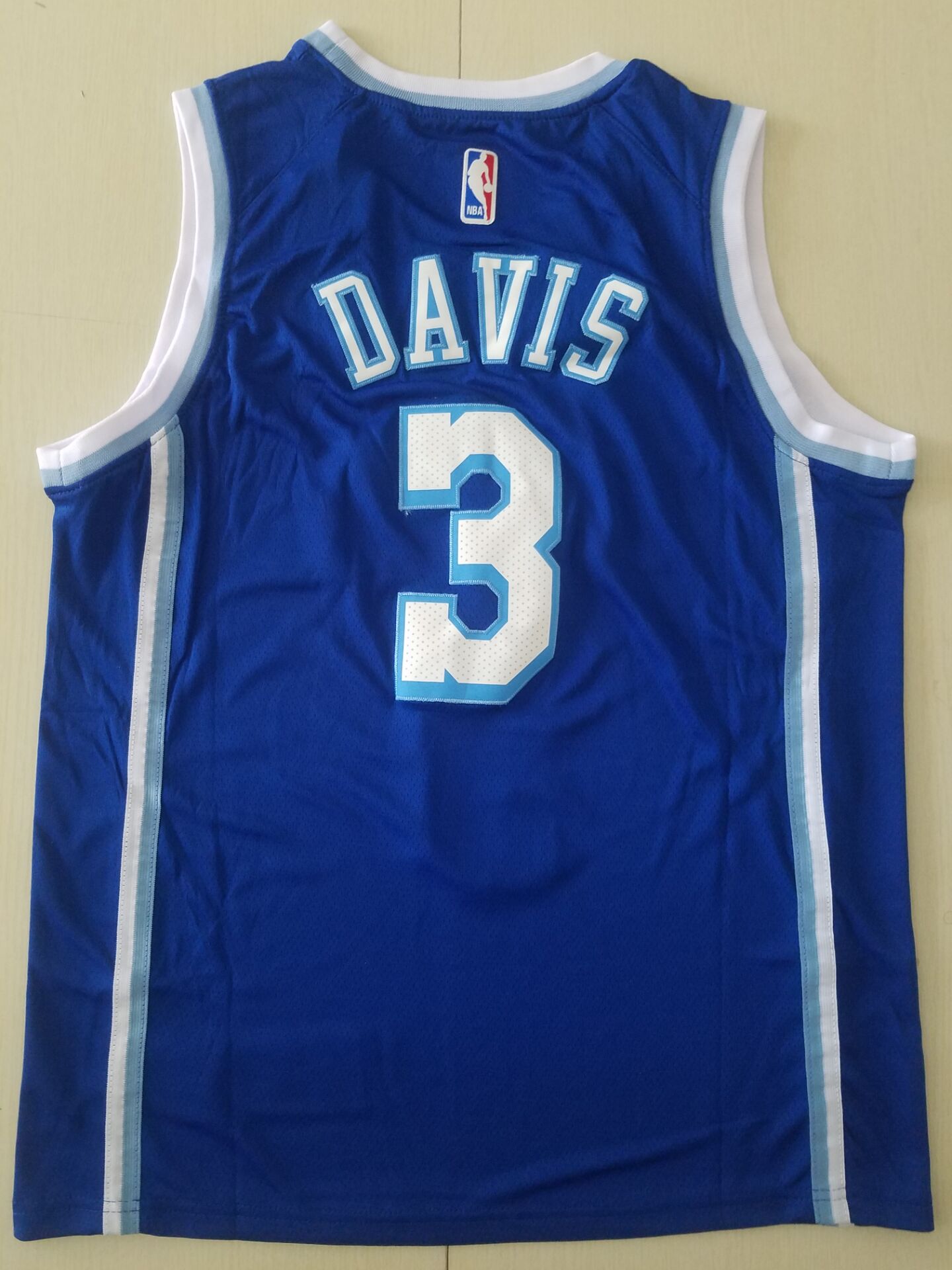 Men's Los Angeles Lakers Anthony Davis Blue NBA Swingman Jersey