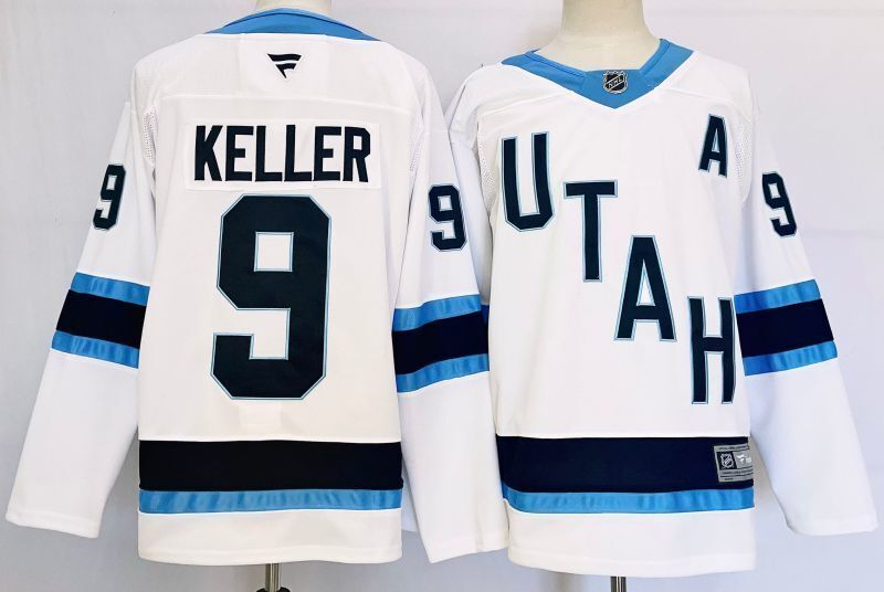 Men's Utah Mammoth Clayton Keller Fanatics White Player Jersey
