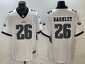 Men's Philadelphia Eagles Saquon Barkley White Game Player Jersey