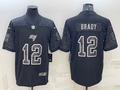 Men's Tampa Bay Buccaneers Tom Brady Black Retired Player RFLCTV Limited Jersey