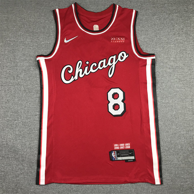 Men's Chicago Bulls Zach LaVine Red 2021/22 Swingman Jersey