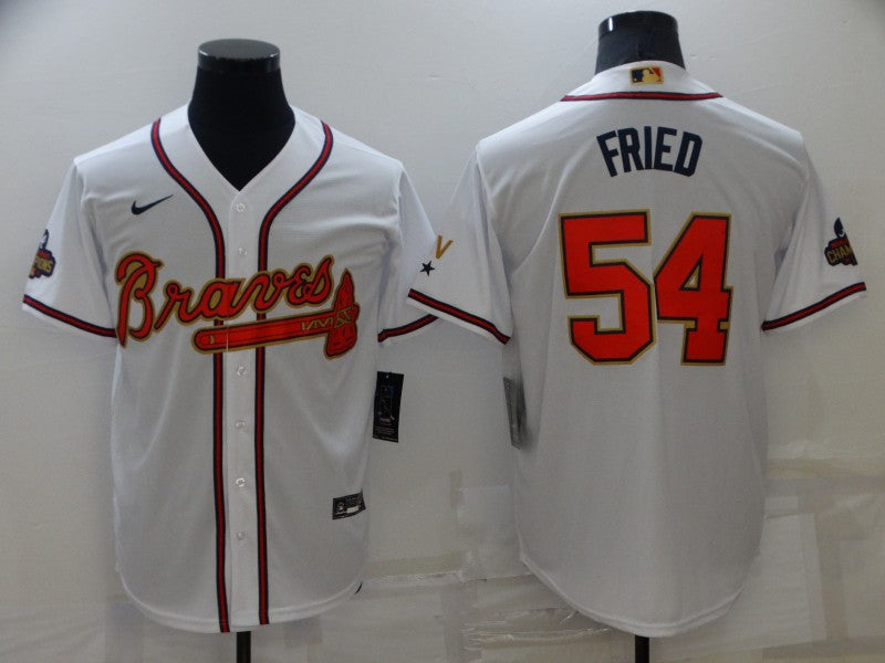 Men's Atlanta Braves Max Fried White Replica Game Jersey