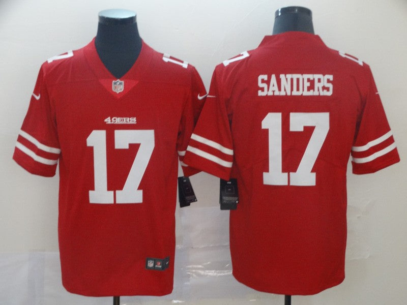 Men's San Francisco 49ers Emmanuel Sanders Red Game Jersey