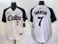 Men's Chicago Cubs Dansby Swanson White Game Jersey