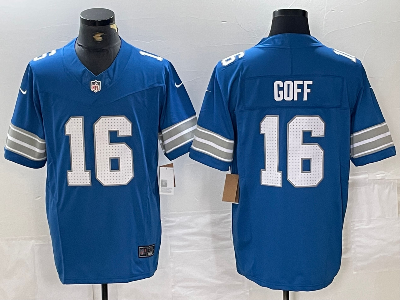 Men's Detroit Lions Jared Goff Blue Vapor F.U.S.E. Limited Jersey