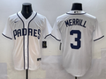 Men's San Diego Padres Jackson Merrill White Player Game Jersey