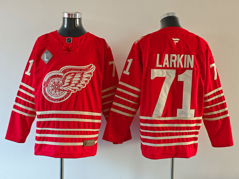 Men's Detroit Red Wings Dylan Larkin Fanatics Red Centennial Breakaway Player Jersey