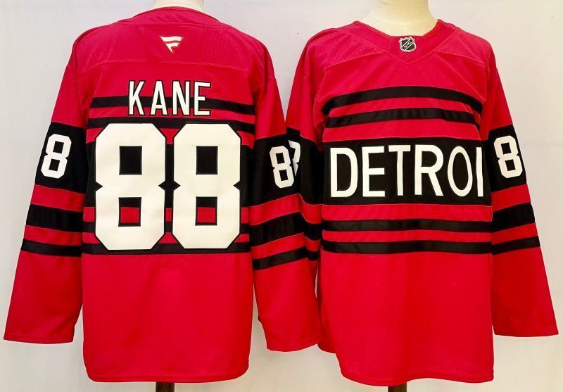 Men's Detroit Red Wings Patrick Kane Fanatics Red Player Jersey