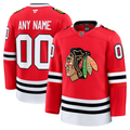 Men's Chicago Blackhawks Fanatics Red Home Premium Custom Jersey