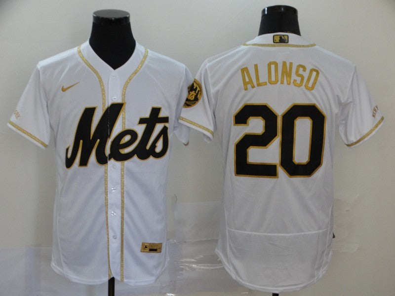 Men's New York Mets Pete Alonso White Authentic Game Jersey