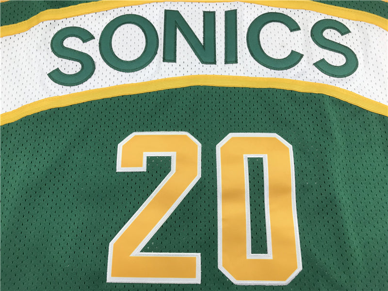 Men's Seattle SuperSonics Gary Payton Green Hardwood Classics Swingman Jersey
