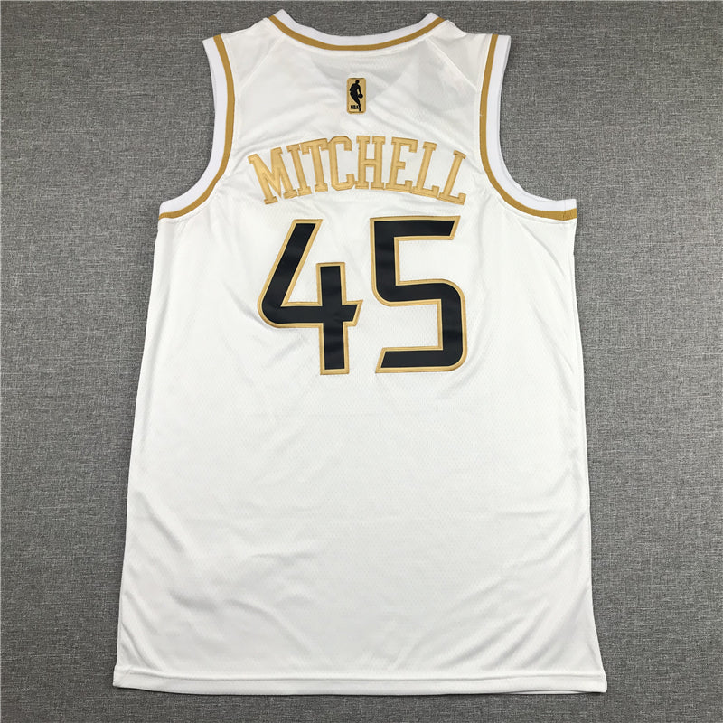 Men's Utah Jazz Donovan Mitchell White Swingman Jersey