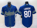 Men's Seattle Seahawks Steve Largent Royal Alternate Legend Player Jersey Joint Edition