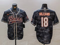 Men's Chicago Bears Caleb Williams Grey Camouflage Game Jersey