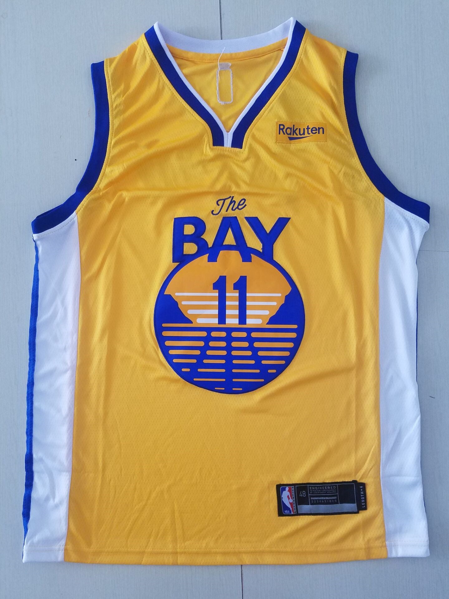 Men's Golden State Warriors Klay Thompson Yellow Fashion Swingman Jersey