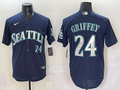 Men's Seattle Mariners Ken Griffey Jr. Navy Replica Player Jersey