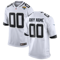 Men's Jacksonville Jaguars White Custom Game Jersey