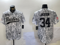 Men's Las Vegas Raiders Bo Jackson Arctic Camo 2024 Salute to Service Player Jersey