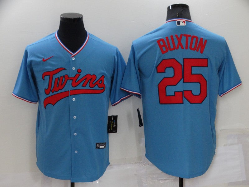 Men's Minnesota Twins Byron Buxton Blue Replica Player Jersey
