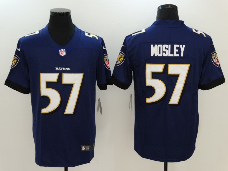 Men's Baltimore Ravens C.J. Mosley Purple Game Player Jersey