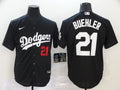 Men's Los Angeles Dodgers Walker Buehler Black Stitched Jersey