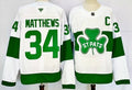 Men's Toronto Maple Leafs Auston Matthews Fanatics White St. Patricks Alternate Jersey