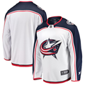 Men's Columbus Blue Jackets Fanatics White Blank Jersey