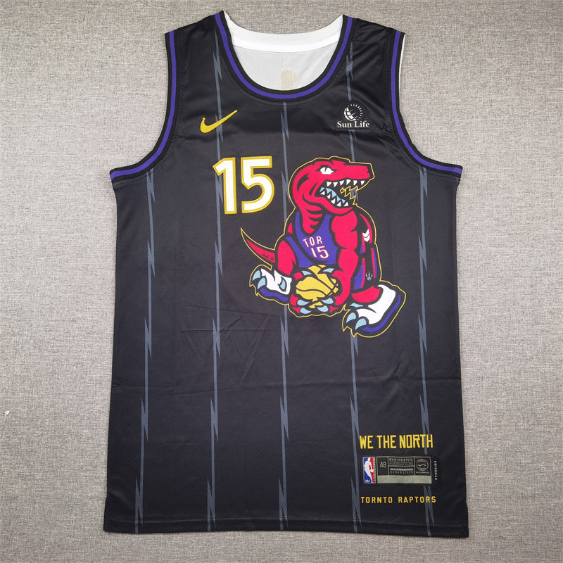 Men's Toronto Raptors Vince Carter Black 2024/25 Swingman Player Jersey - City Edition