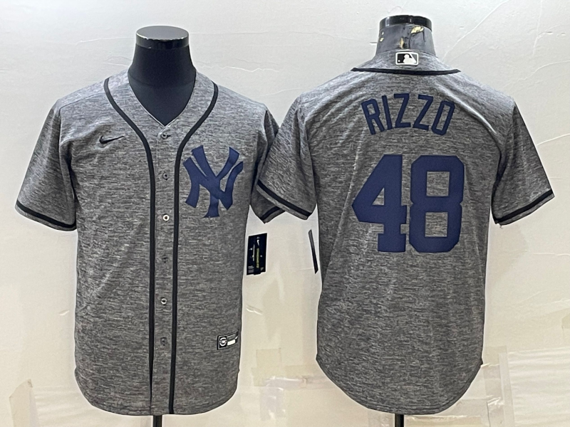 Men's New York Yankees Anthony Rizzo Gray Replica Player Jersey