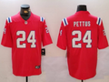 Men's New England Patriots Malcolm Pettus Red Alternate Game Jersey
