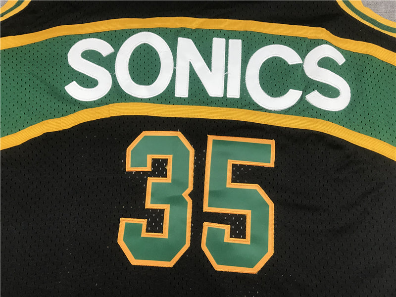 Men's Seattle Supersonics Kevin Durant Black Throwback Swingman Jersey