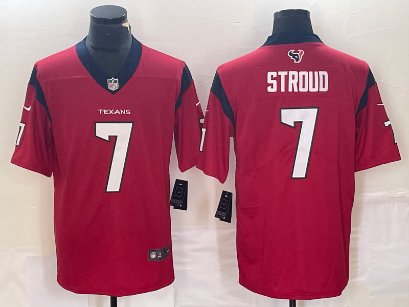 Men's Houston Texans C.J. Stroud Red Game Jersey