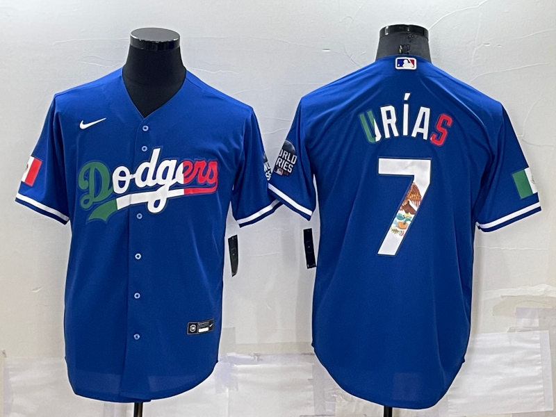 Men's Los Angeles Dodgers Julio Urias Blue Fashion Player Jersey