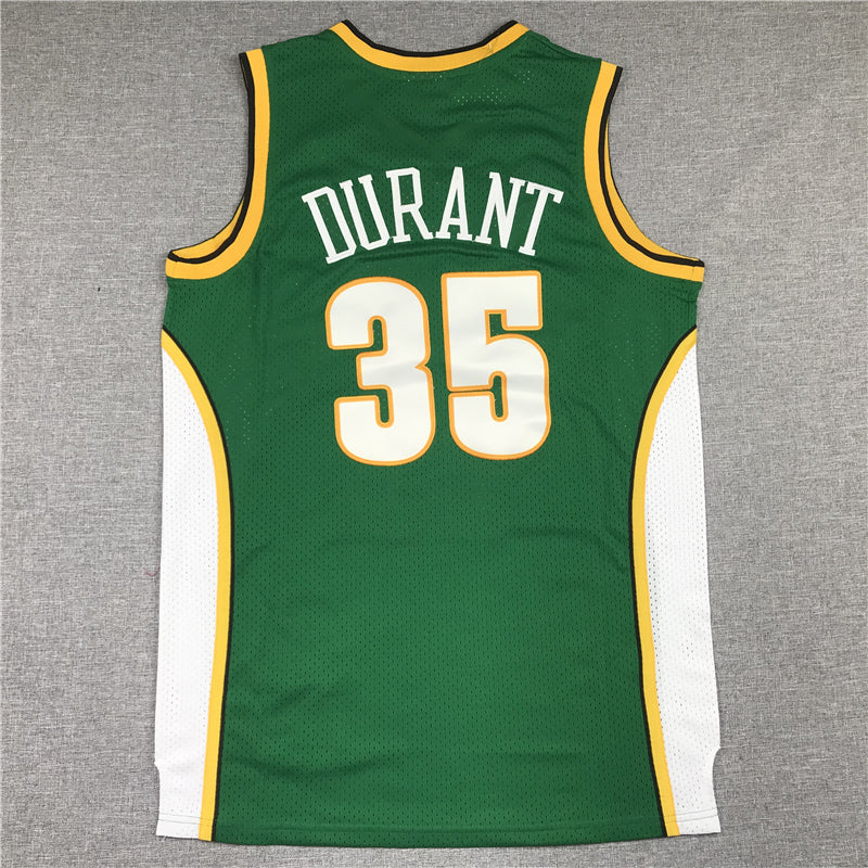 Men's Seattle SuperSonics Kevin Durant 2007-08 Green Hardwood Classics Swingman Jersey