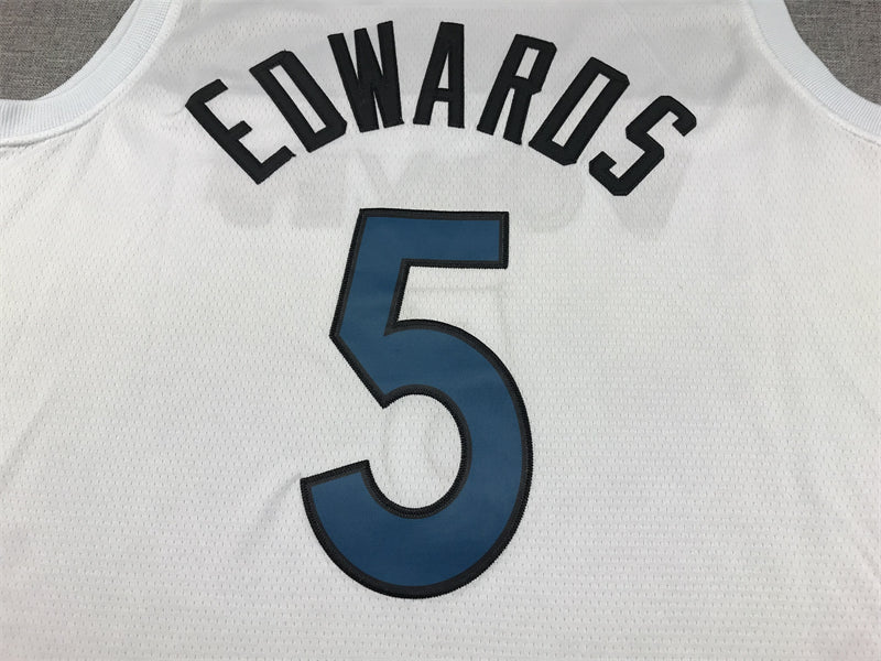 Men's Minnesota Timberwolves Anthony Edwards White Swingman Jersey - Association Edition
