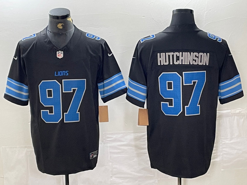 Men's Detroit Lions Aidan Hutchinson Black Vapor F.U.S.E. Limited Jersey