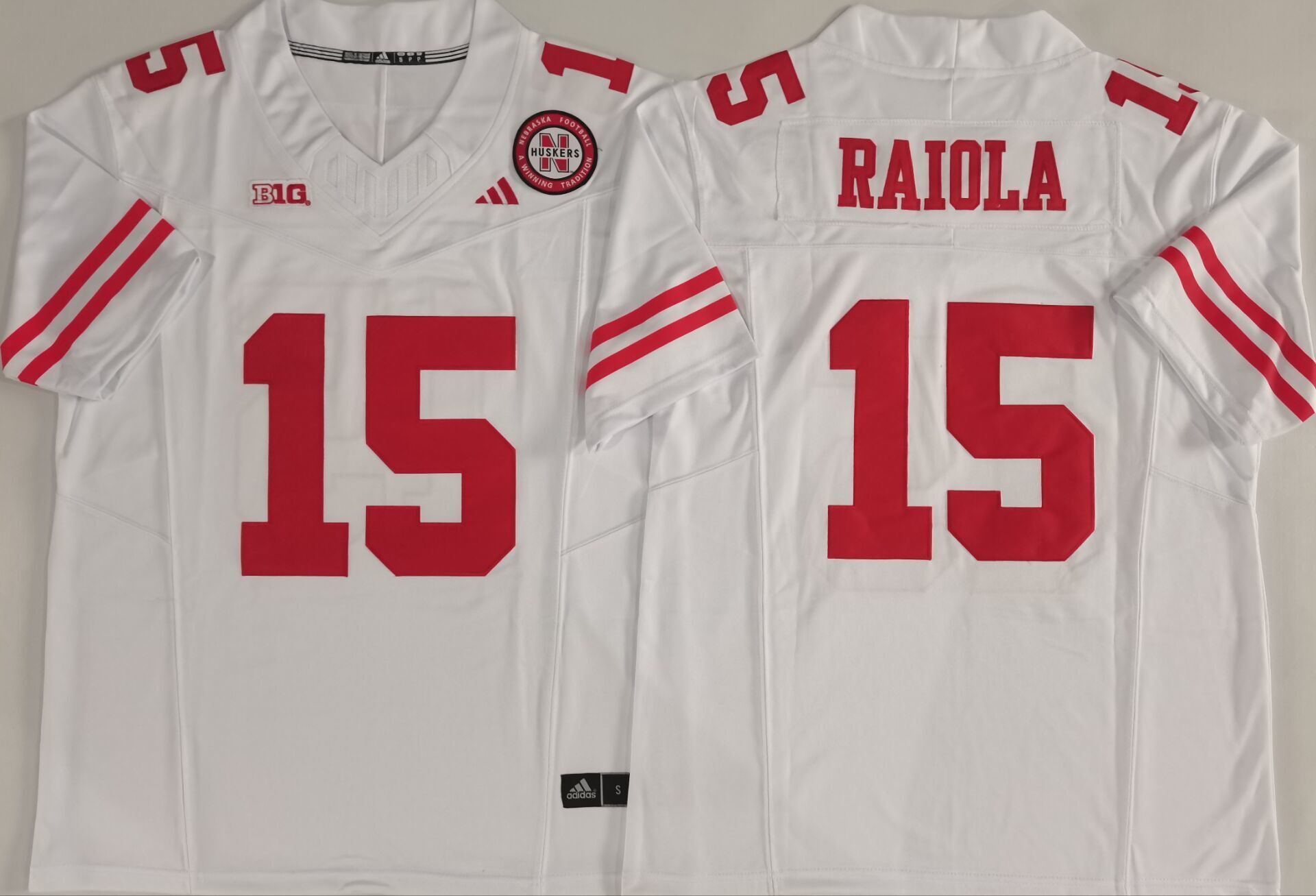 Men's Nebraska Huskers Dylan Raiola White Player Jersey