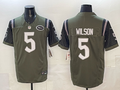 Men's New York Jets Garrett Wilson Gotham Green 2025 Rivalries Collection Game Jersey