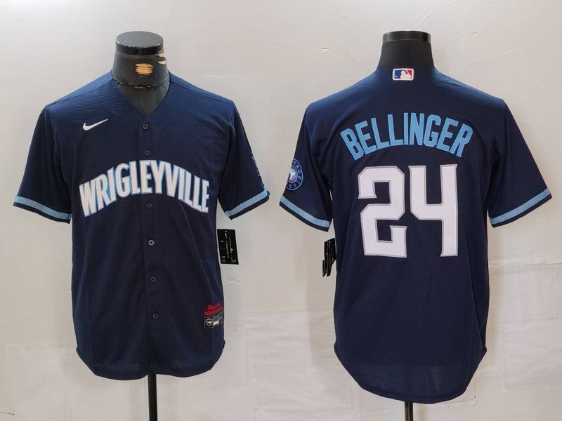 Men's Chicago Cubs Cody Bellinger Navy City Connect Limited Player Jersey