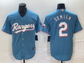 Men's Texas Rangers Marcus Semien Light Blue Replica Player Jersey