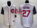 Men's Chicago Cubs Seiya Suzuki White Limited Player Jersey