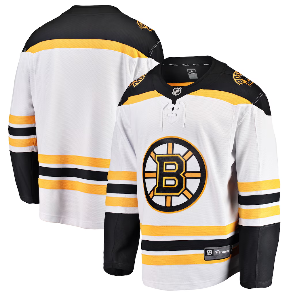 Men's Boston Bruins Fanatics White Blank Jersey