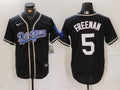 Men's Los Angeles Dodgers Freddie Freeman Black Game Jersey