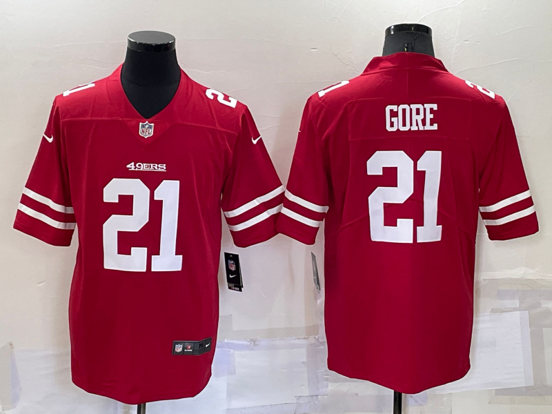 Men's San Francisco 49ers Frank Gore Red Game Jersey