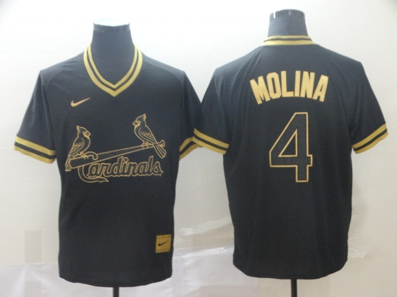 Men's St. Louis Cardinals Yadier Molina Black Replica Player Jersey