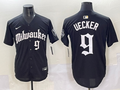 Men's Milwaukee Brewers Bob Uecker Black Limited Player Jersey