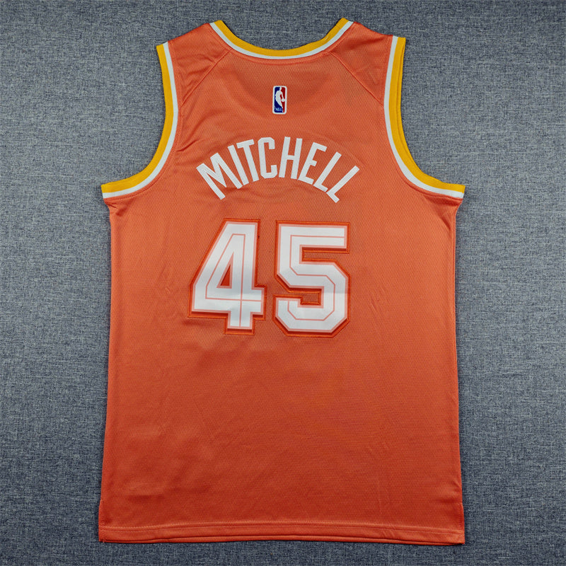 Men's Cleveland Cavaliers Donovan Mitchell Orange 2025/26 Swingman Jersey - City Edition