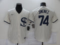 Men's Chicago White Sox Eloy Jimenez Beige Replica Baseball Jersey